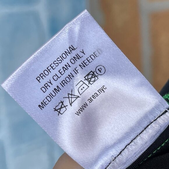 AREA NYC CROPPED CREASE-FRONT TROUSERS size 6 - Picture 12 of 12